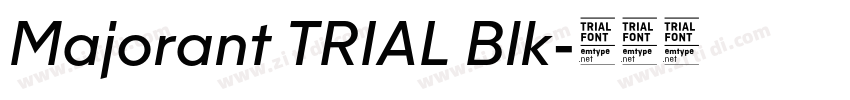 Majorant TRIAL Blk字体转换